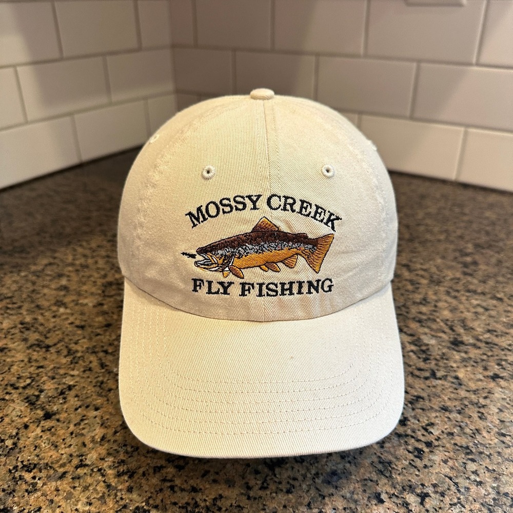Mossy Creek Fly Fishing Richardson R55 Hat Adjustable Stone Cotton Cap